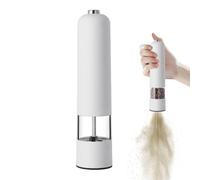 Moulin Sel Poivre Électrique - Broyeur Cuisine Batterie, Meule Céramique | Moulin À Épices Automatique Portable Pour Sel Poivre Fine Herbes Aromatiques Mixage Rapide Et Précis Avec Éclairage Intégré T