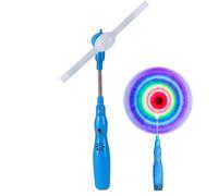 Moulin Vent,Jouet LED Activités de Groupe en Soirée Toupie Colorée avec Musique pour Anniversaire Jardin Extérieur