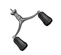 Moulinet à bascule pour canne à pêche Poignée de moulinet de pêche Double/simple Rockers Bras à visser pour pêcheurs électriques Mise à niveau de l'équipement