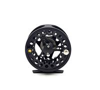 Moulinet à Mouche Tout en Métal Pêche à la Mouche Reel Grand Arbor en Alliage d'aluminium CNC Machine Cut Interchangea 3/4 5/6 7/8 pour pêche Roue Tackle(Black,3000 Series)