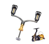 Moulinet d'appât, remplacement de la poignée du moulinet de pêche | Moulinets Baitcaster Pièces de rechange pour moulinet de pêche à double manivelle | Pièces de moulinet de pêche en alliage