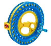 Moulinet de Cerf-Volant Professionnel Zatixbu - Bobine Enrouleur Ligne avec Mécanisme de Verrouillage - Acier Inoxydable Durable - 200m Fil pour Adulte & Enfant - Bleu