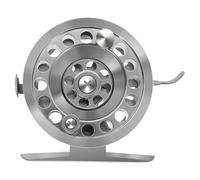 Moulinet de Pêche 1: 1 à Pied Haut en Alliage D’Aluminium | Capacité 0,25 Mm/100 M, Levier Arrière et Bobine Réversible, pour Lancer et Glace