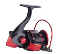 Moulinet de pêche 4000 Taille Multi-disque Drag System Moulinet de pêche (DM Noir-Rouge 1000)