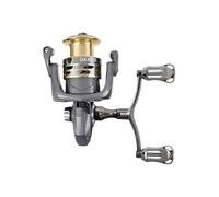 Moulinet de pêche 5.2 1 avec système de rotation - Force de traction maximale de 50 kg - Double levier de genou - Dispositif de capture pour trolling surf, perche, eau douce, kayak, eau côtière, eau