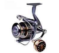 Moulinet de pêche à Bobine Max Drag 21KG, Rapport 5.2:1 | Moulinet de pêche Spinning et Casting à grande vitesse, avec frein de 21KG Max, Ratio 5.2:1, for l'eau salée