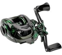 Moulinet de pêche à la baitcasting, système de freinage magnétique pour la pêche en Eau salée et en Eau Douce, Moulinet de pêche avec roulements à Billes en Acier Inoxydable 18 + 1BB, Disponible en