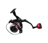 Moulinet de pêche à la carpe avec poignée interchangeable CNC et rapport 5.2:1, bobine en métal, alarme de pêche, pour eau douce et salée, noir et rouge, 1 pièce (HB-7000)