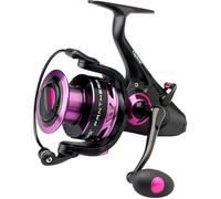 Moulinet de pêche à la carpe DAM Quick Panthera 4S FS - Violet - 3+1 Roulements - Bobine en aluminium bicolore