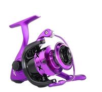 Moulinet de pêche à la Carpe ultraléger, Taille 1000 à 7000, Frein à Friction d'une Puissance maximale de 15kg, Cadre métallique ultraléger, Lisse et résistant, Haute Vitesse(5000 Series)