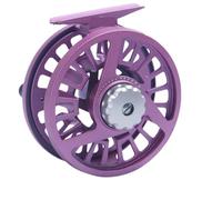 Moulinet de pêche à la Mouche en Aluminium 3-8WT Noir, Grande manivelle for la pêche en Eau Douce, for droitier et gaucher(1pc Green Reel,3000 Series)