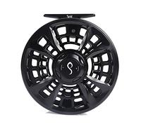 Moulinet de pêche à la Mouche Moulinet de pêche à la Mouche Maxcatch Sprint, Frein scellé, Alliage d'aluminium usiné CNC, Multicolore, 6-11 WT(Diamond Black,7/9wt)