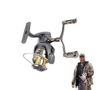 Moulinet de Pêche à la Mouche - Moulinet Eau Douce Rapport De Démultiplication 5.2 1,Système Antirouille Double Bras De Levier Résistance 50Kg Adapté Kayak Côtier Surf Glace Pêche Quai