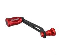 Moulinet de pêche à poignée unique pour Daiwa Fuego pour LT Salamandra Prorex en fibre de carbone Poignée Poignée Poignée Accessoire léger Pièce de pêche personnalisée (rouge)