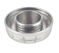 Moulinet de pêche accessoire pour palier à roulement avec couvercle en métal pour une performance efficace (argent)