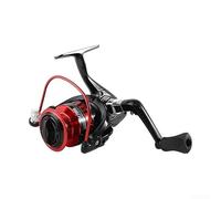 Moulinet de pêche avec bobine en métal pour eau salée et eau douce, système de frein lisse pour lancer longue distance, pour moulinet tout terrain (rouge 7000)