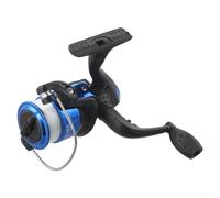 Moulinet de pêche avec rapport d'engrenage haute vitesse 5.2:1, pour un corps ultra léger de 153 g avec ligne pré-enroulée pour les sports d'eau douce, teinte jaune intégrée (bleu)