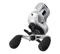 Moulinet de pêche avec roue de tambour en fonte et corps en métal, rapport d'engrenage haute vitesse 7 2 1, léger pour une utilisation prolongée, système de ligne magnétique anti-explosion pour plus