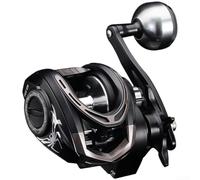Moulinet de pêche Baitcaster 7 kg Frein pour force 6.3:1 engrenage 5+1 BB pour pêche à la ligne Match pêche pour carnassier rivière Noir
