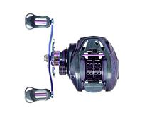 Moulinet de pêche Baitcaster - Moulinet de pêche - Moulinet de pêche - Avec rapport de transmission 7,6:1 - Accessoire de pêche - Utilisation en eau douce et en eau salée