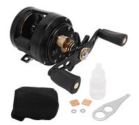 Moulinet De Pêche Baitcasting en Aluminium, 9 + 1BB, Haute Vitesse, Résistant À La Corrosion, Version Main Droite - Forte Force De Frein, Grande Capacité, pour Pêche en Mer (GK400 (Volant Droit))