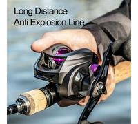 Moulinet De Pêche Casting Super Métallique Magnétique, Équipement À Tambour Fixe, Avec Frein À Friction De 8kg, 12 + 1bb, Grande Vitesse, 7.2:1