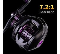 Moulinet De Pêche Casting Ultraléger À Grande Vitesse 7.2:1, 12 Bobines Métalliques, Frein Magnétique, Frein Magnétique, Frein De 10kg Max