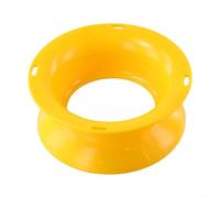 Moulinet de pêche conçu pour une utilisation à la main et à la ligne de lancer, avec cuillère et enrouleur de ligne de cerf-volant, fabriqué en matériau PP, pas de pièces mobiles (12,5 cm)