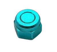 Moulinet de pêche de rechange M8 avec écrou de broche adapté pour DAIWA ABU HISTAR DMK composant de roue de pêche en alliage d'aluminium (bleu lac, gauche)