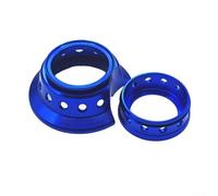 Moulinet de pêche décoratif pour anneau pour anneau en alliage d'aluminium usiné anodisé compatible avec Daiwa Tatula 22 70/80, Steez 16 SV/17 ATW/CTSV/pour A2/HLC//23 SSAIR, Alphas 20/21/22 Air (bleu