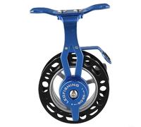 Moulinet de pêche en aluminium pour gaucher avec mécanisme d'engrenage en métal sonore et guide de ligne lisse pour la pêche en plein air (moulinet gauche)