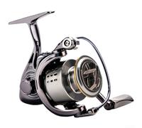 Moulinet de pêche en eau salée galvanisée avec poignée CNC, bobine en métal en forme de goutte et frein de 12 kg pour une libération de ligne lisse (S2000)