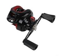 Moulinet de pêche en fibre de carbone 199 g - Design léger - Mécanisme d'enroulement lisse ambidextre - Opération main gauche/droite pour tous les styles de pêche et les amateurs de plein air (main