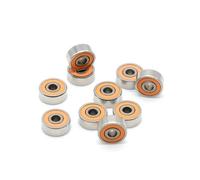 Moulinet de pêche hybride en acier inoxydable, roulements en céramique, 10 pièces, 3 x 10 x 4, SMR103C 2OS, Mr63, Mr74, Mr105(10PcsS6701 12X18X4)