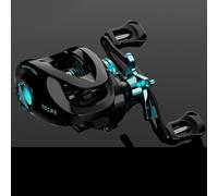 Moulinet de pêche léger 7 21 fabriqué à partir d'aluminium et de fibre de carbone avec freinage magnétique supérieur pour une stabilité accrue (bleu droit)