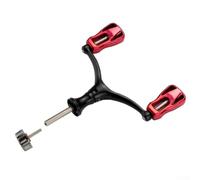 Moulinet de pêche léger à double bascule, poignée en métal CNC compatible avec les modèles 1000 5000 (rouge)