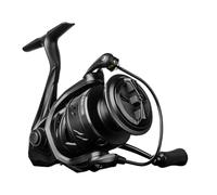 Moulinet de pêche Moulinet à Tambour Fixe en Graphite avec Frein de 12 kg Maximum, roulements à Billes 9 + 1, Rapport de Vitesse 5.2:1, for Perche, Bar et brochet(Black,4000 Series)