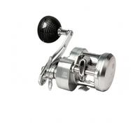 Moulinet de Pêche Moulinet Baitcasting Ronde Corps Rigide Argenté Frein Progressif 15 Kg Rapport Rapide 73 1 Gestion de Ligne Stable Adapté à Sandre, Style to 2