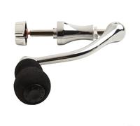 Moulinet de pêche pliable en métal avec poignée EVE pour tailles 4000 5000 6000 Construction robuste antirouille Convient pour une utilisation à deux mains (grand)