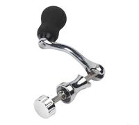 Moulinet de pêche pliable en métal avec poignée pivotante pour modèles de moulinet 4000 5000 6000 Prise en main confortable EVE et fermeture à écrou robuste (moyen)