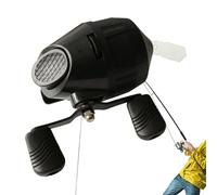 Moulinet de pêche portable - Multi-usage - Rouleau en nylon avec ligne de 60 m préinstallée | Équipement compact convivial pour les pêcheurs, double combat léger pour, la rivière, les voyages