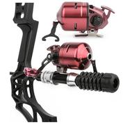 Moulinet de pêche pymust usiné CNC 3,9 : 1 Rapport de démultiplication 7 Longueur de Ligne de Configuration de roulement 80yd pour Le tir à l'arc composé en Plein air Chasse au Poisson (Violet)