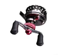 Moulinet de pêche radeau entièrement en métal avec interrupteur d'alarme de | Corps et bobine entièrement métalliques, pour une construction durable, alarme de touche sonore, étoile à levier