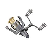 Moulinet de pêche | Rapport de vitesse 5.2:1 | Précision 50 kg Max Drag Dispositif de capture antirouille Double bras à bascule pour mouches, poissons-chats, eaux douces côtières