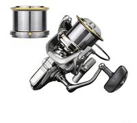 Moulinet de pêche robuste avec traînée maximale de 20 kg et poignée lisse pour attraper les grands poissons marins tels que les coqs et les amberjack (ABC9000)