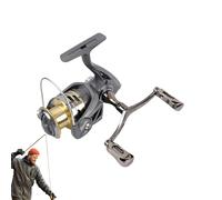 Moulinet de pêche rotatif | 5.2 1 Rapport d'engrenage Moulinet de pêche avec système de rotation, force de traction maximale de 50 kg, double levier de genou, dispositif de capture pour trolling surf