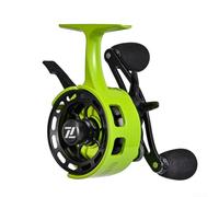 Moulinet de pêche sur glace avec frein magnétique pour système, rapport de vitesse 3.2:1, roulements à billes 3 + 1, levier de bobine de rechange bidirectionnel, design compact à profil bas (droitier