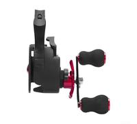 Moulinet de pêche sur glace, roue de radeau magnétique à descente lente, 13 aimants pour pêche sur glace avant pour équipement de pêche d'hiver (main droite)