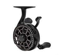 Moulinet de pêche sur glace, série FD70 pour l'hiver en eau profonde à libération rapide, moulinet de pêche magnétique à chute lente pour applications de pêche sur glace (main gauche gris)