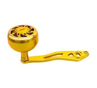 Moulinet de rechange avec poignée en aluminium pour pêche à la traîne - Installation facile pour appâts - Compatible avec les accessoires de pêche